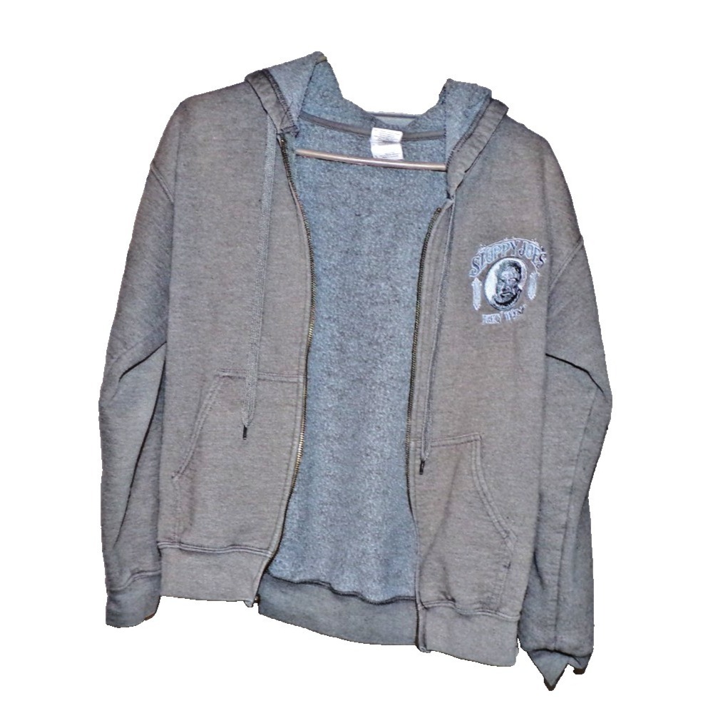 Sloppy Joe's Key West Hood Zipper Hoodie Adult Small Soft Excellent GILDAN